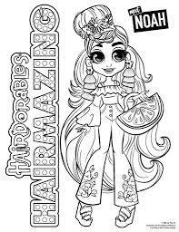 You can follow #hairdorables to keep up with all the fun, fashion and lots and lots of gorgeous colorful hair! Hairdorables Each Doll Package Is A Surprise Just Pull Peel And Reveal 11 Accessorie Cute Coloring Pages Cute Animal Drawings Kawaii Barbie Coloring Pages