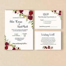 Elegant Wedding Invitation Flower Invitation Cards Rose Wedding Invite Whit Rsvp Card Wedding Invitations Rsvp Flower Invitation Card Flower Wedding Invitation