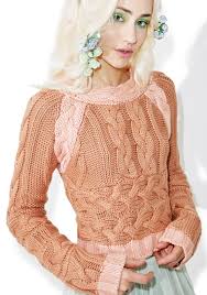 I love adding stripes to knitted projects. For Love Lemons Greenwich Crop Top Dolls Kill