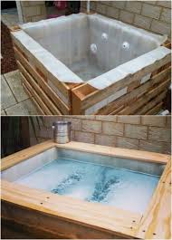 12 Relaxing And Inexpensive Hot Tubs You Can Diy In A Weekend Outdoor Kitchen Design Outdoor Kitchen Countertops Jacuzzi Outdoor