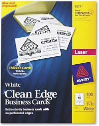 Use avery design & print to get professional business cards. Avery Printable Business Cards Laser Printers 400 Cards 2 X 3 5 Clean Edge 5877 White Amazon De Burobedarf Schreibwaren