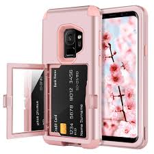 Fly hawk slim leather case and card holder this is one of the best cases for samsung galaxy s9. Rose Gold Samsung Galaxy S9 Case Durable Drop Protective Card Holder Hard Cover Ebay