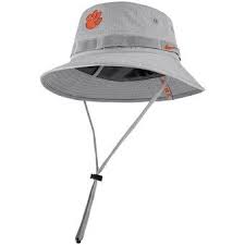 Clemson Tigers Nike Sideline Primary Logo Performance Bucket Hat Silver Clemson Tigers Sideline Clemson