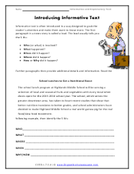 Writing Informative And Explanatory Texts Worksheets