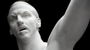 Zlatanskulpturen till Stadion