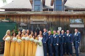 Wedding Party In Yellow And Navy Blue At The Colonial Inn In 2020 Blue Yellow Weddings Yellow Wedding Theme Wedding Colors
