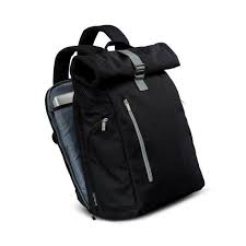 Roll Top Backpack 1 0 Laptop Backpack 15 6 Vegan Backpack Rolltop Rucksack Minimalist Anti Theft Travel Backpack Bike City Commuter Black Womens Backpack Top Backpacks Minimalist Backpack