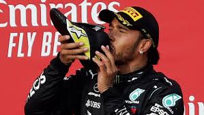 Lewis carl davidson hamilton was born on 7 january 1985 in stevenage, hertfordshire, england as the son of carmen larbalestier and anthony hamilton. Lewis Hamilton Takes F1 S Imola Grand Prix For Record Extending 93rd Win Cbc Sports