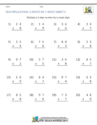 This method of multiplication relies on students' ability to multiply mentally by multiples of 10 and multiples of 100. 2 Digit Multiplication Worksheet
