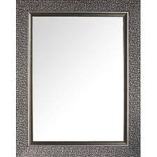 Parlor silver bathroom vanity wall mirror. Mirrorize Canada Mosaic Frame Wall Mirror 27 X35 Large Long Silver Brown Accent Decorative Rectangle Hanging Modern Mirrors For Vanity Bathroom Entryway Bedroom Walmart Canada