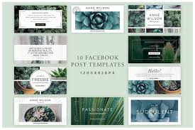 Botanical Social Media Banners Social Media Banner Social Media Graphics Facebook Post Template