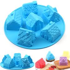 Experience the world of cake decorating like never before with cake central magazine! Ailehopy Silicone Cake Molds Christmas 6 Cavity Gingerbread House Baking Molds Non Stick Round Cake Pan Bakeware For Cake Decoration Cupcake Candy Jelly Soap Pudding Chocolate 1 Pack Buy Online In