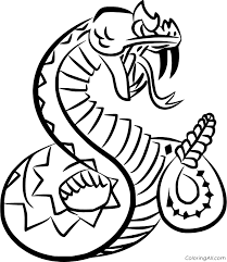 Free downloadable and full page printables of rattlesnakes, cobras, anacondas. Fierce Rattlesnake Coloring Page Coloringall