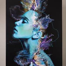 Hi!!! First time posting here!! My name is Tanya, and i'm a mixed media  artist from Quebec, Canada! I mainly do abstract portrait 🥰🥰 Hope to meet  new artist 😊😊💗