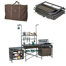 Portable Camp Camping Kitchen Sink Table Supplies W Carrying Case Camp Kitchen Camping Supplies Outdoor Camping Kitchen