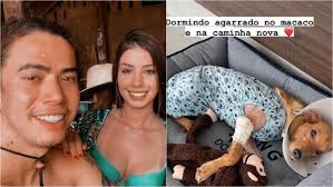 O humorista marcou na pele as iniciais do menino. Whindersson Nunes E Maria Lina Adotam Caozinho Que Teve 40 Do Corpo Queimado