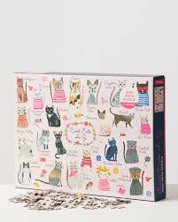 Realizamos proyectos de interiorismo, escaparatismo, o estilismos para publicidad. Cool Cats A Z 1000 Piece Jigsaw Puzzle Oliver Bonas
