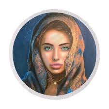 Flamboyan Round Beach Towel by Jose Manuel Abraham