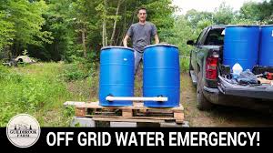No Water Again Will This Off Grid Gravity Fed Water System Work Part 1 Youtube