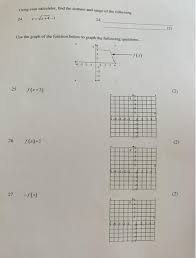 How to find the domain and range of the. Solved Lising Your Calculator Find The Domain And Range Chegg Com