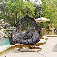 It's versatile enough to function as hammock chair for lounging or to display as a unique centrepiece. Cutright Double Swing Chair With Stand Patio Swing Chair Swinging Chair Swing Chair Outdoor