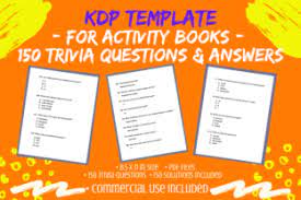 Literature lovers unite, it's time to test your knowledge with these book trivia questions and answers. 150 Trivia Questions Solutions For Kdp Grafico Por Tomboy Designs Creative Fabrica