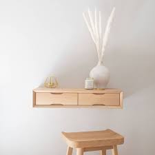 Oak Floating Dressing Table In 2021 Dressing Table Ideas For Small Bedrooms Floating Desk Small Dressing Table