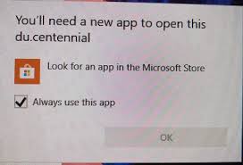 One microsoft store error message states, you'll need a new the store doesn't open when it returns that error message. What Is Du Centennial Popup Windows 10 Forums