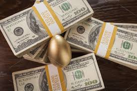 Golden Egg In Nest With Thousands Of Dollars On Table In 2020 Money Money Affirmations Dollar