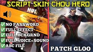 Dengan memakai file data script skin ml ini, saya yakin anda akan mendapatkan semua skin hero secara gratis di game mobile legend. Chou Hero Skin Script No Password Full Effect 2021 Youtube