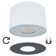 Wenn das licht der spots über die blätter reflektiert wird, entsteht eine ganz besondere lichtstimmung. Point S Decken Aufbau Spot Weiss Mit Led 7w Warm Weiss 2700k Dimmbar