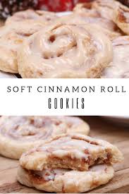 Soft Cinnamon Roll Cookies In 2020 Cinnamon Roll Cookies Easy Cookie Recipes Roll Cookies