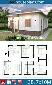 House Plans 7x10 With 3 Bedrooms House Plans Free Downloads In 2021 House Plan Gallery My House Plans House Construction Plan