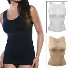 Details About Women Body Shaper Genie Camisole Shapewear Tank Top Slimming Bra Dint Cami Vest
