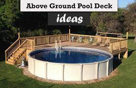If you can help yourself do not run the decking boards over the pool's top rails. Above Ground Pool Deck Types Design Ideas 2021