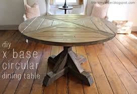 30 Inch X Base Round Rustic Table Google Search Circular Dining Table Round Farmhouse Table Diy Dining