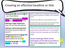 For example, a report about young children left home alone could inspire a feature article on the difficulties of finding childcare providers in the local area. Newspaper Article Writing Teaching Resources