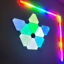 Smart Lights Game Room Design Nanoleaf Aurora Aesthetic Room Decor
