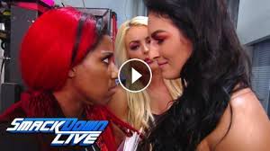 Smackdown, august 14 as tensions continue to escalate, mandy rose challenges sonya deville to a hair vs. Mandy Rose Sonya Deville Smash Ember Moon S Video Game System Smackdown Live June 11 2019