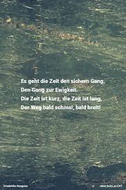Es Geht Die Zeit Den Sichern Gang Gedichte Nacht Leben
