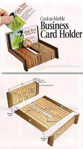 If you have something that catches a potential client's eye, you will surely get the business. 59 Business Card Holders Ideas Business Card Holders Woodworking Projects Wood Projects