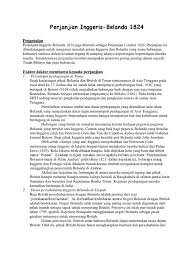 Pengenalan perjanjian inggeris 1824 juga dikenali sebagai perjanjian london 1824. Perjanjian London 1824 Pdf