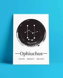 Ophiuchus Zodiac Sign Astrology Printable Etsy Ophiuchus Zodiac Zodiac Signs Astrology 13th Zodiac Sign