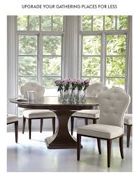 It features two drop leaves that lift to extend the. Bernhardt Haven 54 Round Dining Table With Leaf Round Pedestal Dining Table Round Pedestal Dining Round Dining Room Sets