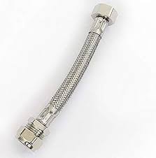 15mm X 1 2 Bsp Short Flexible Braided Tap Inlet Valve Connector 150mm Inlet Valve Inlet Valve
