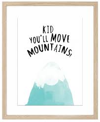 Poster Kid You Ll Move Mountains Flamingo Art Print Mountain Art Print Move Mountains