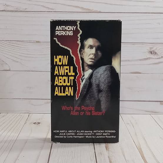 How Awful About Allan VHS Tape 1970 Horror / Thriller TV Movie Anthony  Perkins 84296054480| eBay