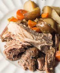Slow Cooker Pork Roast With Vegetables Recipe Pork Roast Crock Pot Recipes Pork Roast Recipes Roasted Veggies Recipe