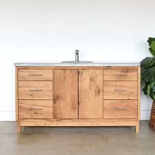Get free shipping on qualified wood bathroom vanities with tops or buy online pick up in store today in the bath department. 60 Modern Reclaimed Wood Vanity Single Sink What We Make