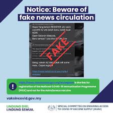 Malaysia made use of its emergency powers on thursday, bypassing parliament to impose new laws on fake news two years after the act was scrapped by the previous government. Jkjav Viral Whatsapp Message Claiming Astrazeneca Now Open For Booking Is Fake News